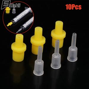 10Pcs 노란색 주사기 실리콘 소프트 펌핑 공기 중공 조인트 부품 고무 커넥터 ciss 잉크젯 카트리지 청소 도구