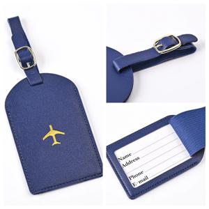 두꺼운 PU 핫 스탬핑 항공기 탑승권 수하물 태그 가방 이름 라벨 여행 태그 수하물 태그 여행 액세서리