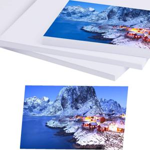 A5 인화지, 인화지용 방수 광택, A5 크기 230gsm 방수 양각 카드 용지 잉크젯 인화지