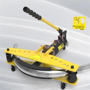 유압 파이프 벤더 수동 분할 유압 파이프 벤딩 머신 6 톤 전기 아연 도금 철 원활한 강철 벤딩