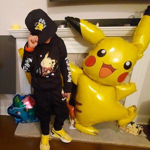 132cm 대형 피카츄 포일 풍선 포켓몬 테마 파티 장식 어린이 생일 베이비 샤워 포켓몬 풍선