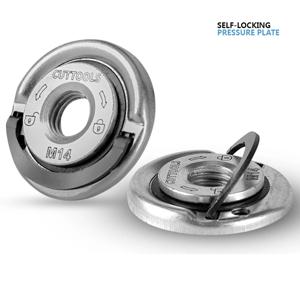 M14 앵글 그라인더 퀵 릴리스 자동 잠금 그라인더 프레스 플레이트 플랜지 너트 교체/고정 커팅 디스크용 파워 척