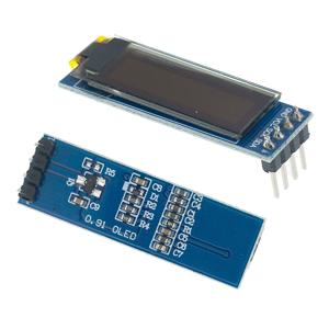 I2C OLED 디스플레이 모듈 0.91인치 I2C SSD1306 OLED 디스플레이 모듈 흰색/파란색 I2C OLED 스크린 드라이버 DC 3.3V~5V (아두이노용)