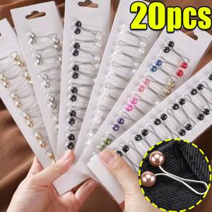 10-20 개/몫 안티 슬립 브로치 Headscarf 목도리 스카프 레이디 고정 핀 스카프 Hijab 클립 진주 세련된 브로치 여성 쥬얼리