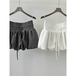 여름 신상 플러스 사이즈 디자인 센세이션 허리 슬림 스트레이트 레그 루즈 슬리밍 플라워 버드 플러피 스커트 탑 울트라 숏 스커트