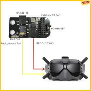 DJI FPV 고글 V2 비행용 A25P 외부 아날로그 5.8G RX 포트 3.0 수신기 모듈 키트 (경량 5V 3A 비행 고글용)