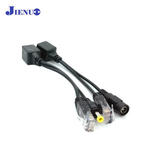 POE 케이블 패시브 파워 오버 이더넷 어댑터 케이블 스플리터 RJ45 인젝터 전원 공급 모듈 12-48v 스플리터 키트 (IP 카메라용)