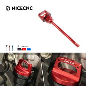 Nicecnc 오일 딥 스틱 Yamaha Banshee 350 YFZ350 1987-2006 2005 2004 엔진 오일 풀 핸들 T6 알루미늄 오토바이 액세서리