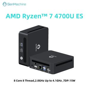 젠머신 미니 PC 4700U ES CPU 3.8GHz 8코어 8스레드 15W 윈도우 11 라이젠 DDR4 WiFi6 게이밍 PC DIY 게이밍 컴퓨터