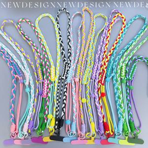 조정 가능한 휴대 전화 끈 길이 전화 케이스 커넥터가있는 긴 크로스 바디 로프 전화 케이스 용 범용 액세서리