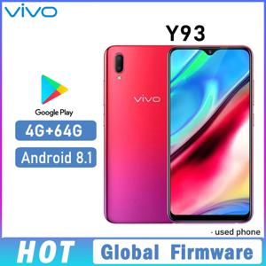VIVO Y93 스마트폰 글로벌 펌웨어 카메라 13MP+2.0MP 4GB 64GB 안드로이드 8.1 6.2인치 4030mAh 듀얼 SIM 중고폰