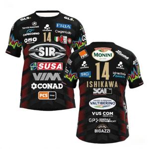 2025남성 여성 번호 14 배구 저지 Sir Safety Perugia Tshirt 경기 의류 비치 티 남성 이시카와 홈 챔피언 스포츠웨어
