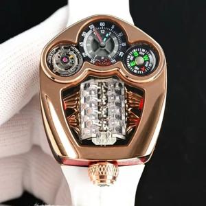 16기통 엔진 한정판 시계와 사파이어 글래스가 포함된 고품질 남성용 손목시계 무료 배송