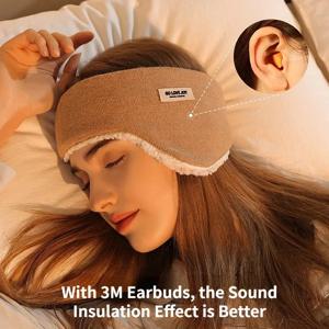 여성 귀덮개 귀마개 털 겨울 방음 귀덮개 남녀 블라인드 폴드 귀마개 소녀 수면 귀덮개 소음 감소