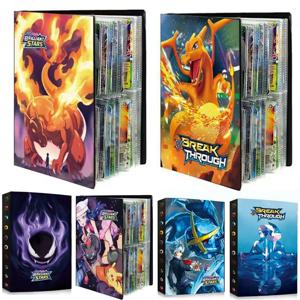 240매 만화 앨범 카드북 포켓몬 겐가르 찰맨더 지도 글자 홀더 바인더 만화 VMAX GX EX 게임 컬렉션 폴더