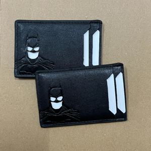 2025 신상 가죽 배트 지갑, 맞춤형 슈퍼히어로 마스크 카드 홀더, 배트 ID 영웅 지갑 선물