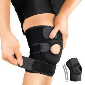 1PC 정형외과 무릎 패드 무릎 보호대 지원 관절 통증 완화 슬개골 보호대 야외 스포츠 피트니스 사이클링을위한 조절 가능한 가드