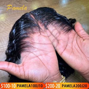 뉴 트렌드 라고스 헤어라인 250 밀도 딥 웨이브 버마 곱슬머리 13x6 레이스 프론탈 글루리스 가발 인모 프리플럭드 바로 착용 가능