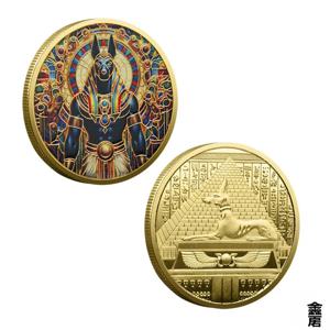 독두신 아누비스 기념주화 기념품 고대 이집트의 죽음의 수호자