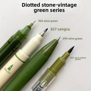 빈티지 펜 4개 세트, 부드러운 필기를 위한 속건성 잉크, 다양한 팁과 호환 가능, 사무 작업 및 노트북에 이상적