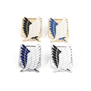 애니메이션 주변 상품 쥬얼리 셔츠 가방 인기 액세서리 핀 ZXMJ 진격의 거인 동일 스타일 브로치 자유의 날개 로고 배지