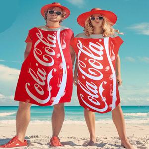 로우인 재미있는 만화 코카콜라 캔 의상 소품 공연 소품 만화 인형 옷 폴리에스터 소재 여성 패션