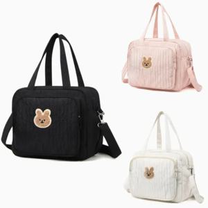 스타일리시한 퀼팅 기저귀 가방 - 다용도 숄더 및 크로스바디 디자인, 가볍고 넉넉한 공간으로 일상 사용에 적합