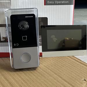 Hikvision 비디오 인터콤 키트 DS-KIS603-P(C) POE 초인종 도어 스테이션 WIFI 7인치 모니터 포함DS-KV6113-WPE1(C) DS-KH6320-WTE1