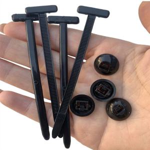 나일론 만능 케이블 타이 버클-헤비 듀티 지퍼 타이 홀더 핀 및 버튼 디자인 플라스틱 케이블 타이 도구 고정장치 자동차 바디용