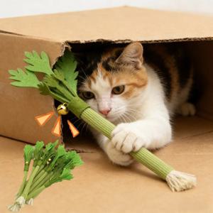 고양이 씹는 장난감 캣닢 고양이 이빨 청소 장난감 인터랙티브 셀프 플레이 캣닢 모랄 스틱 장난감 물기 소리 나는 고양이 장난감