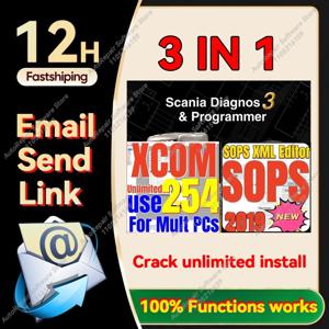 SDP3 2.67 메트 키젠 +XCOM2.54 + SOPS 중장비 트럭 버스 엔진 진단 프로그래머 작업용 다중 PC 무제한