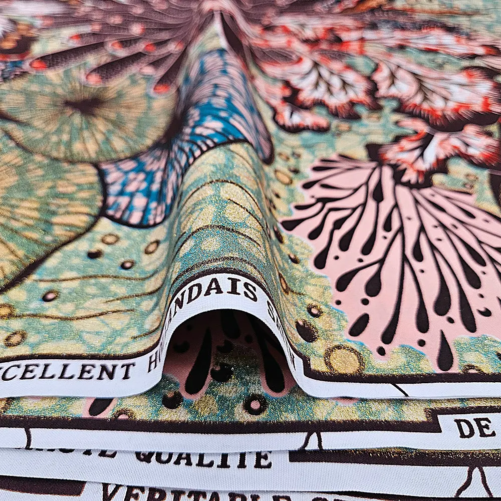 반짝이가 있는 그랜드 슈퍼 골드 왁스 원단, 100% 폴리에스터 프린트 원단, 의류 재봉, DIY 공예, 결혼식, 파티 장식용