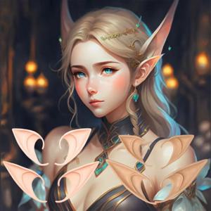 오피디안 엘프 귀 크리스마스 천사 가짜 귀 코스프레 파티 소품 의상 액세서리