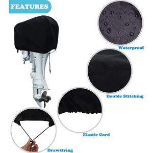 15H 52*27*32cm 풀 아웃보드 모터 엔진 보트 커버 600D 방수 긁힘 방지 헤비 듀티 엔진 보호기 모터 보트 패브릭