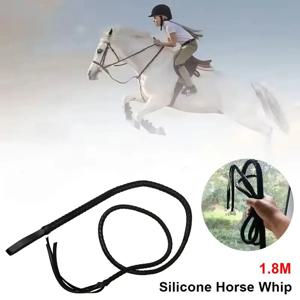1개 스팽킹 패들 말 채찍 휴대용 손잡이 포함 승마 훈련용 포인터 1.8m 가죽 레이싱 승마용 채찍
