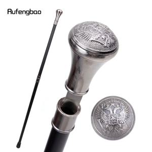 러시아 이중 머리 독수리 토템 양각 지팡이 패션 케인 플레이트 코스프레 크로시어 공연 무대 지팡이 93cm