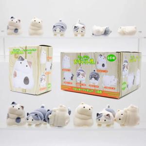 몰려들고 뚱뚱한 새끼 고양이 몰려들고 고양이 블라인드 박스 장난감 카와이 귀여운 인형 선물 장난감 장식품 수집 어린이 선물
