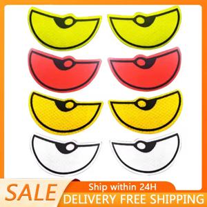 반사 눈 모양 데칼 안전 반사판 자동차 스티커 눈 모양 야간 안전 운전 반사 귀여운 경고 데칼 범퍼 창문용