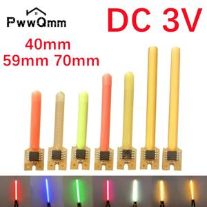 DC3V 멀티컬러 LED 유성우 흐르는 물 램프 LED COB 필라멘트 다이오드 2200K 블루 레드 그린 핑크 백열등 부품