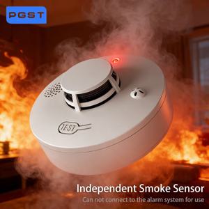 PGST 독립형 가정용 연기 감지기 센서 보안 보호 주택 화재 경보기 연기 감지기 센서 테스터