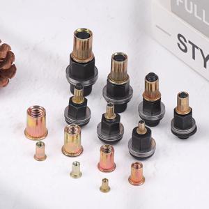 10개입 핸드 리벳 너트 도구 세트, M3-12 너트 헤드 포함, DIY 수리 설치용, 사용하기 쉬운 액세서리