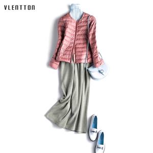 여성용 울트라 라이트 덕 다운 재킷, 긴팔 코트, 따뜻한, 슬림, 여성 의류, 플러스 사이즈, 4XL, 봄, 가을, 새로운 내용, 2025