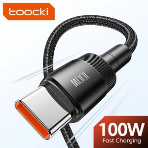 Toocki 고속 충전 충전기 코드, 샤오미 포코 F4 F3, 삼성 레드미 맥북 3M 케이블, 100W C타입에서 C타입 케이블, USB C PD 5A