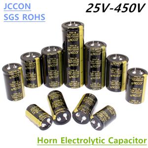 2Pcs JCCON 오디오 전해 Capa25V 35V 63V 80V 100V 200V 250V 400V 450V 3300UF 4700UF 6800UF 10000UF 15000UF 22000UF 47000UF