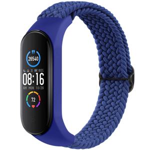 Xiaomi Mi Band 7 6 5 4 3 용 땋은 시계 밴드 Amazfit Band 5 밴드 교체 팔찌 용 스트랩 탄성 조절 식 손목 밴드