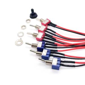 케이블 포함 단추 스위치, 스윙 헤드 암 스위치, MTS-102 101 103 123 케이블, 20cm, 2 핀, 3 핀, 2 기어, 3 기어, 10 개