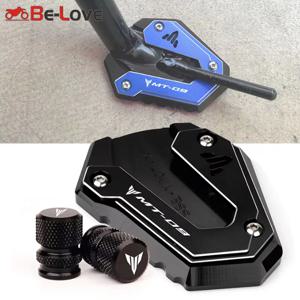 Yamaha MT09 MT 09 MT-09 SP FZ09 Tracer 900GT 2015-2022 2024 오토바이 CNC 킥 스탠드 사이드 스탠드 확대기 패드 타이어 밸브 캡