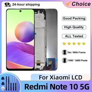 Xiaomi Redmi Note 10 M2103K19G M2103K19C 스크린 교체 부품 용 5G LCD 디스플레이 터치 스크린 디지타이저 어셈블리 선택