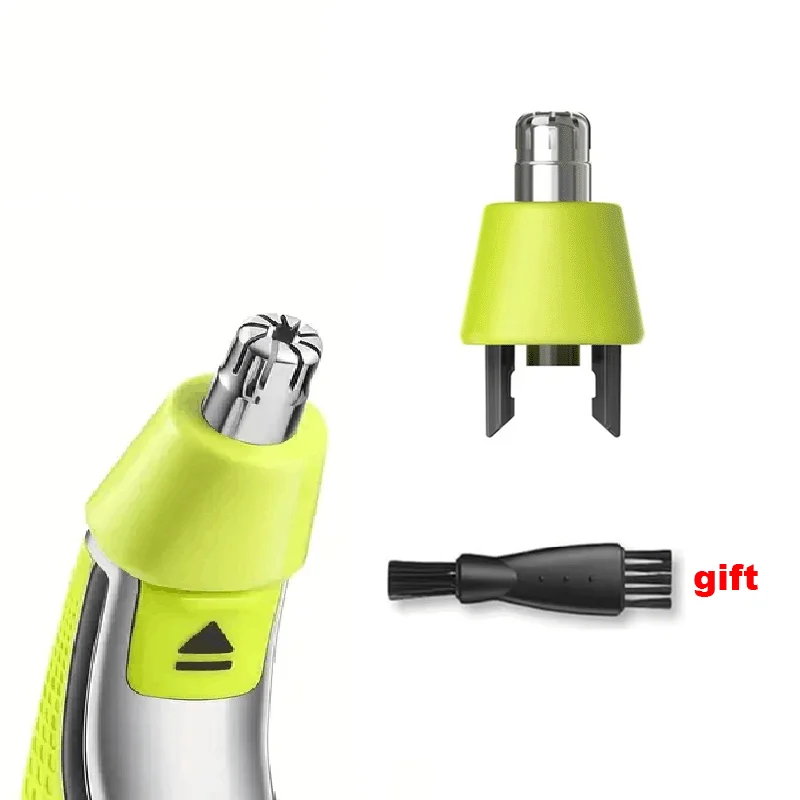 필립스 One Blade & OneBlade Pro 면도기 방수 듀얼 에지 블레이드와 호환되는 1개 코 헤어 트리머 교체 헤드