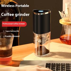 1개 휴대용 전기 커피 그라인더 TYPEC USB 충전 세라믹 그라인딩 코어 홈 커피 원두 분쇄기